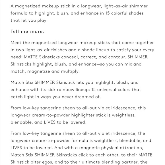 FENTY BEAUTY Rihanna Match Stix Shimmer Skinstick - Picture 10 of 10